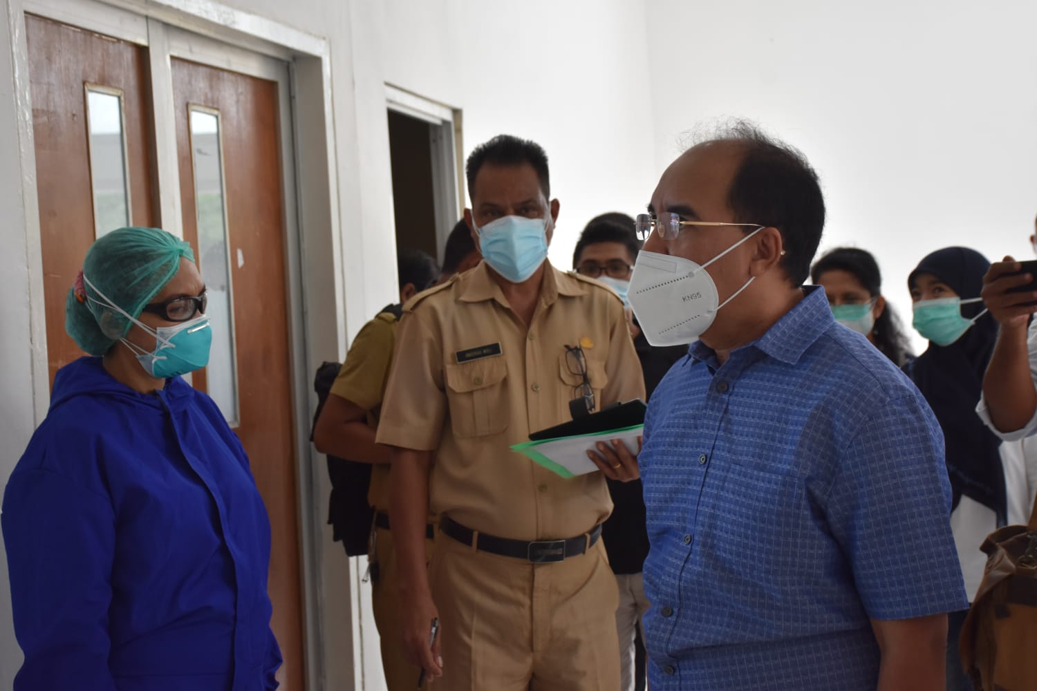 Wali Kota Kupang saat meninjau Rumah Rumah Sakit SK Lerik