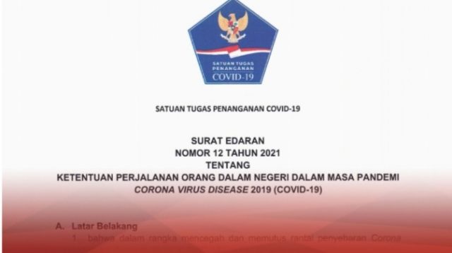Surat Edaran (foto: screenshot)